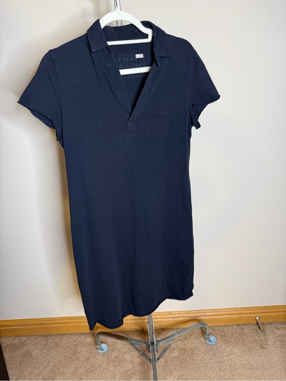 Frank & Eileen Dark British Navy Pop Over Dress